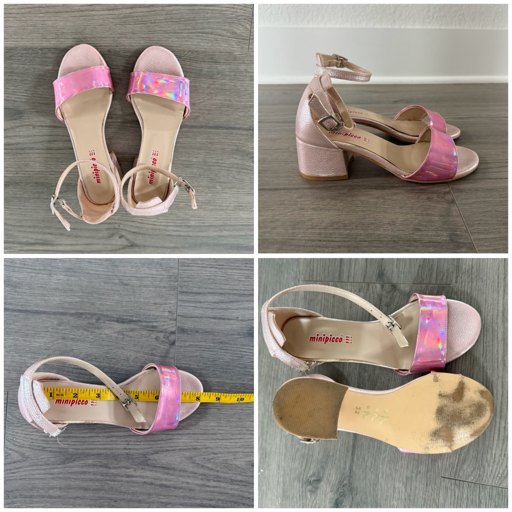 Pink Holographic Girls Sandals